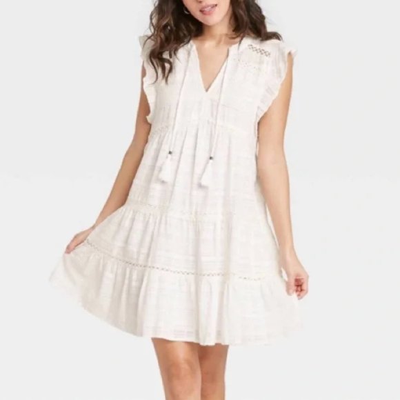Knox Rose Dresses & Skirts - Knox Rose Boho Peasant Dress Size Medium NWOT